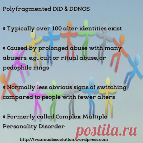 Polyfragmented Dissociative Identity Disorder facts | Trauma and Dissociation