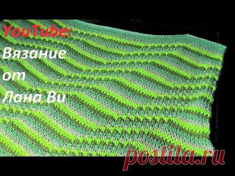 Вязание спицами: описание топа/кофточки - 2 МК. Летний топ/кофточка спицами спущенными петлями - YouTube