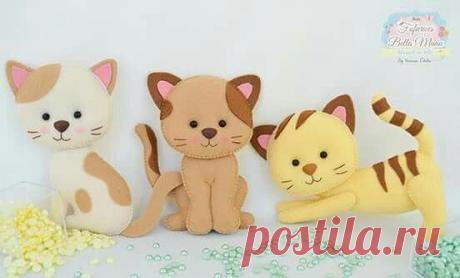 Шьем очаровательных котят — Поделки с детьми