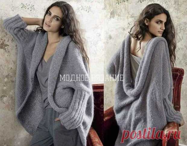 Жакет свободного кроя с журнала *Filatti* - Modnoe Vyazanie ru.com