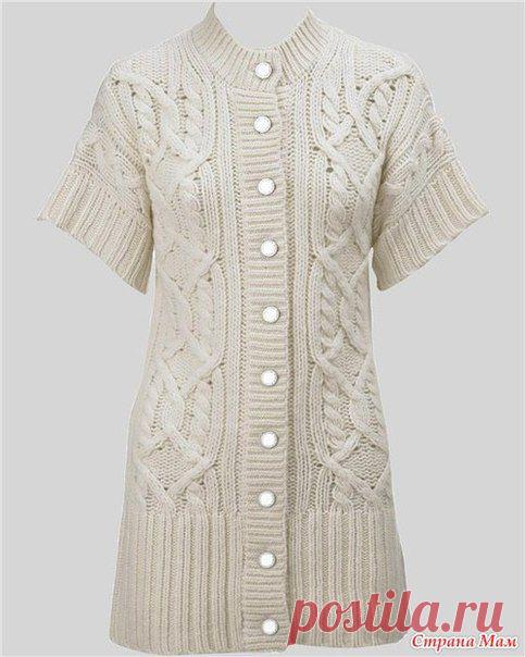 Жакет ручной вязки