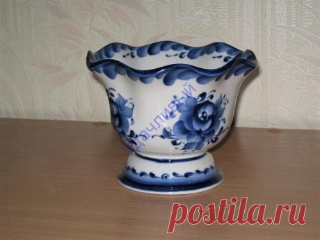 Авторская работа ВАЗА Гжель