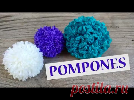 El secreto para hacer pompones de lana fácil y rápido!!!