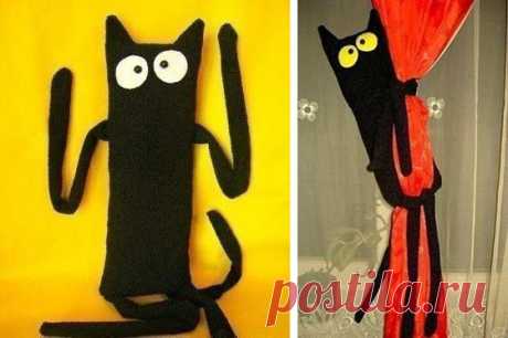 Милый котодержатель для штор - 17 Июля 2014 - ArtDrake News