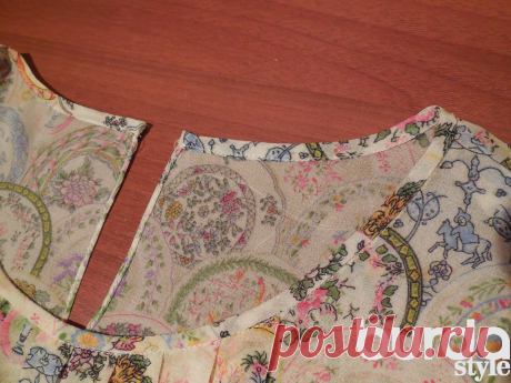 Обработка горловины косой бейкой. / Мастер-классы / Burdastyle