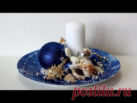 Новогодний подсвечник в морском стиле. Экспресс мастер-класс