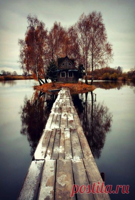 Домик на острове, Финляндия