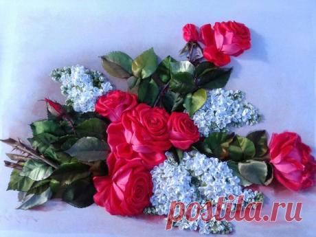 #работы_вышитые_лентами@lenty_i_vyshivka
Сарият Ахмедханова
