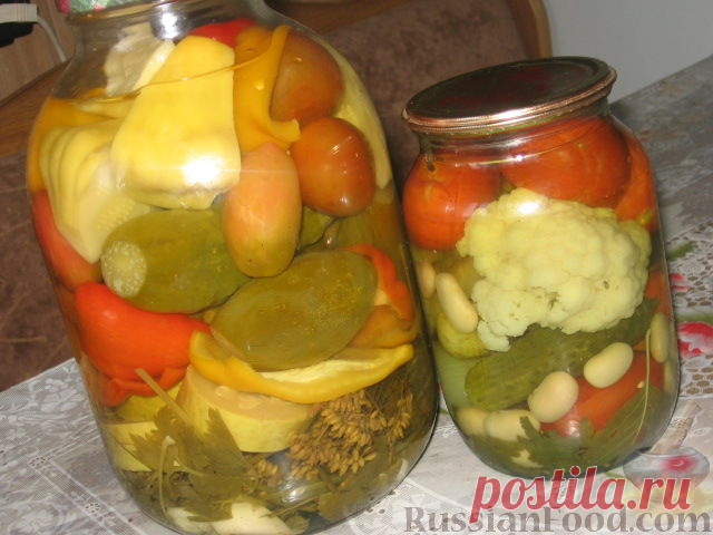 Рецепт: Овощное ассорти на RussianFood.com