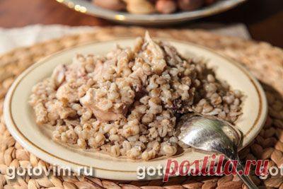 Перловая каша с курицей (в горшочке). Фото-рецепт / Готовим.РУ