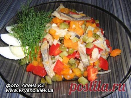 Закусочный салат &quot;Будьмо&quot;. Рецепт  с фото