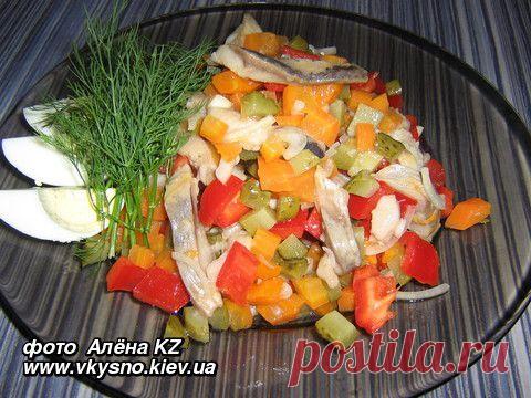 Закусочный салат "Будьмо". Рецепт  с фото