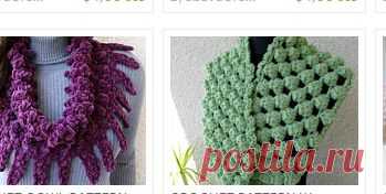 Crochet Patterns Scarves Hats Baby Blankets от LyubavaCrochet