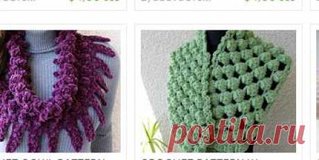 Crochet Patterns Scarves Hats Baby Blankets от LyubavaCrochet