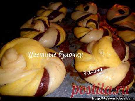 Цветные булочки - Готовим сами