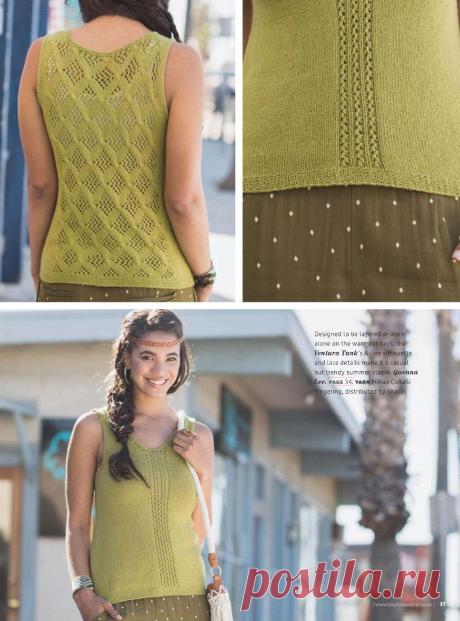 Вязание топа Bohemian, Knit wear ss 2014