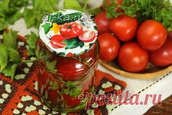 Сладкие помидоры в литровых банках Этот способ заготовки сладких помидоров с вкусным рассолом в литровых банках на зиму привлекателен тем, что вам не придется высчитывать пропорции для маринада на каждую банку. Маринад готовится отдельно в том количестве, которое вам необходимо и затем разливается по банкам. Например, на банку объемом в один литр понадобится примерно пол-литра маринада, на двухлитровую около литра, в банку на три литра маринада войдет литра полтора. Ну и с...