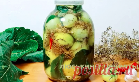 Соленые (квашеные) зеленые помидоры под капроновой крышкой - стоят до самой весны, не перекисают | Вкусные рецепты с Люсей Кирилюк | Дзен
