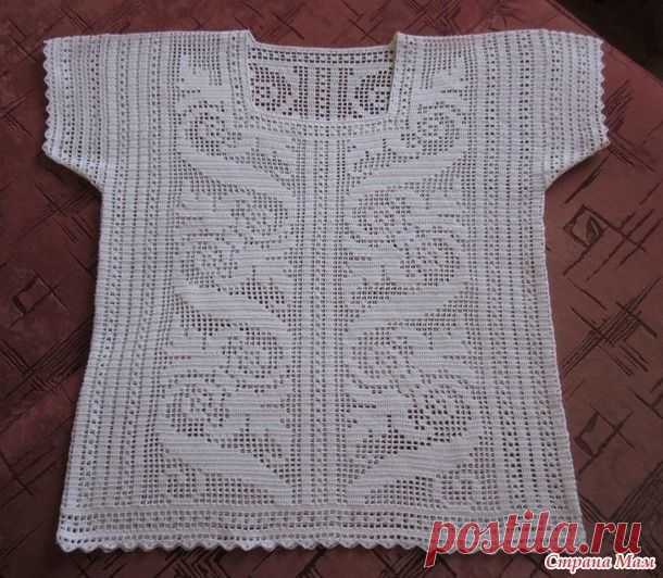 ​Белая туника филе — DIYIdeas