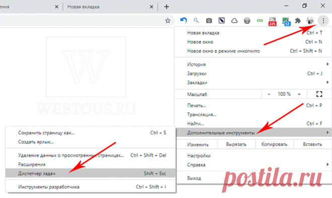 Как ускорить работу Google Chrome при помощи диспетчера задач браузера