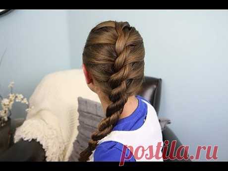 French Twist into Rope Braid | Back-to-School | Cute Girls Hairstyles - YouTube