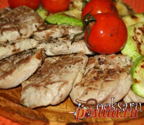 Свиная вырезка-гриль с овощами фото рецепт приготовления