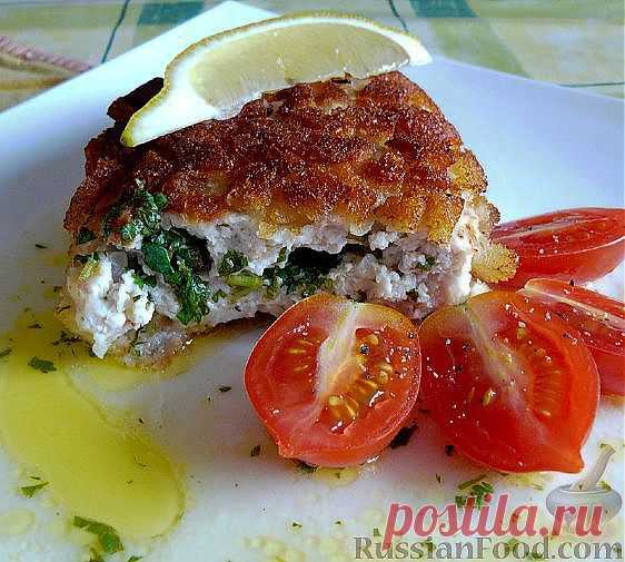 Рецепт: Куриные котлеты a`la "Столичные" на RussianFood.com