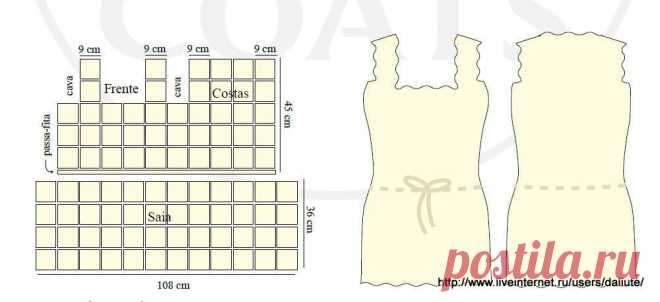 схема сборки платья