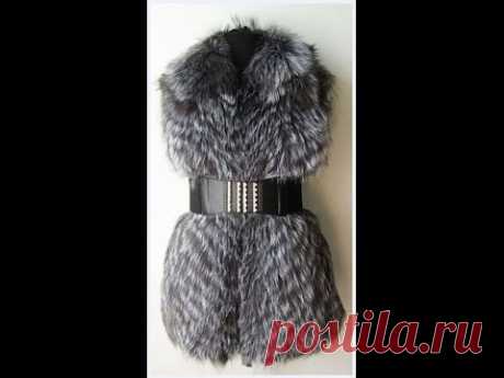 (229) Мастер класс: Шьем жилетку из чернобурки/DIY How to sew a jacket made of natural fur? - YouTube