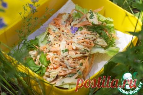 Куриный салат-два варианта подачи для пикника - кулинарный рецепт