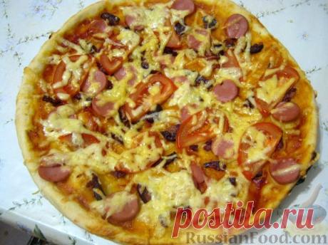 Рецепт: Очень простое тесто для пиццы на RussianFood.com