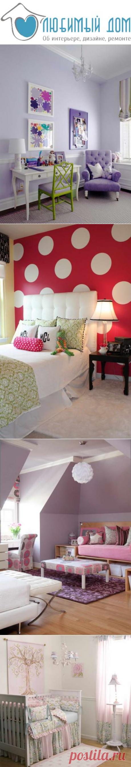 Детские комнаты в розовых тонах | Любимый дом