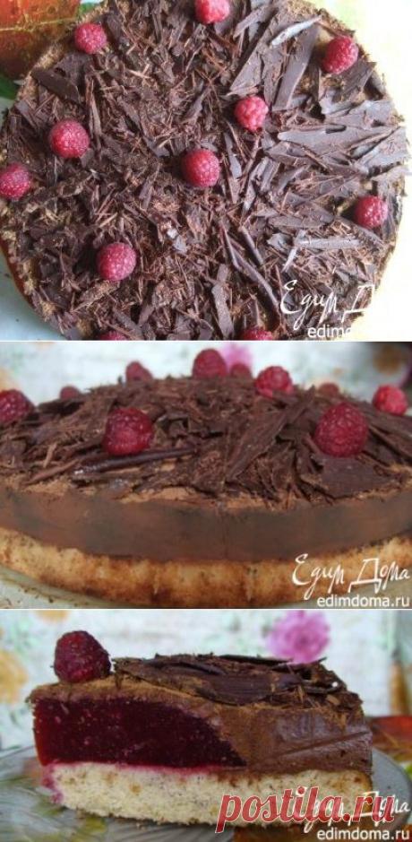 Торт "Малиновый купол" с шоколадным крем-муссом | Кулинарные рецепты от «Едим дома!»