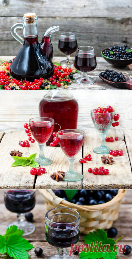 Ликер из черной и красной смородины (рецепты)