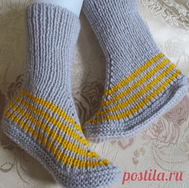 Как связать очень красивые носки-следки спицами: схемы и видео