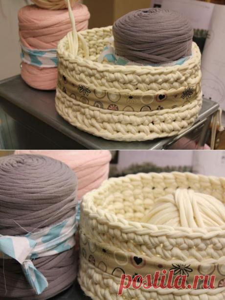 Вязание из тканевых полос | Варварушка-Рукодельница