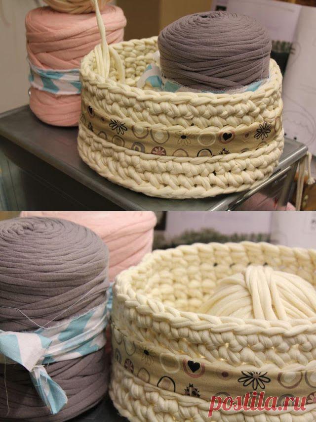 Вязание из тканевых полос | Варварушка-Рукодельница