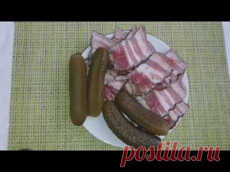 Сало в рассоле с чесноком и перцем