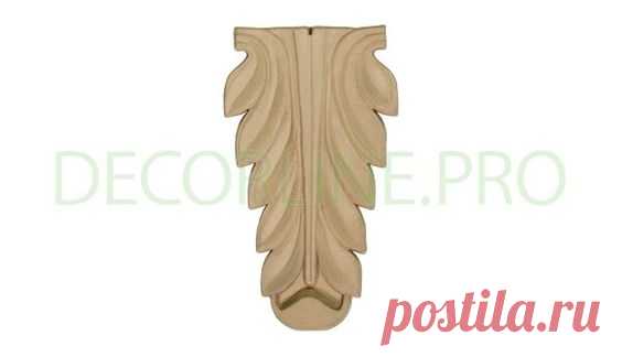 КРОНШТЕЙНЫ из древесной пасты/Bracket/Console KR-20 Размер/Size: 120-68-12. Резной декор из древесной пасты, древесной пульпы, полимера, полиуретана, ППУ, МДФ, прессованный декор, декор из массива, декор из дерева