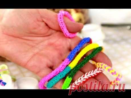 ОЧЕНЬ ПРОСТОЙ Браслет на вилке Rainbow Loom Bands