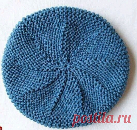 Берет платочной вязкой
#вязание #спицами