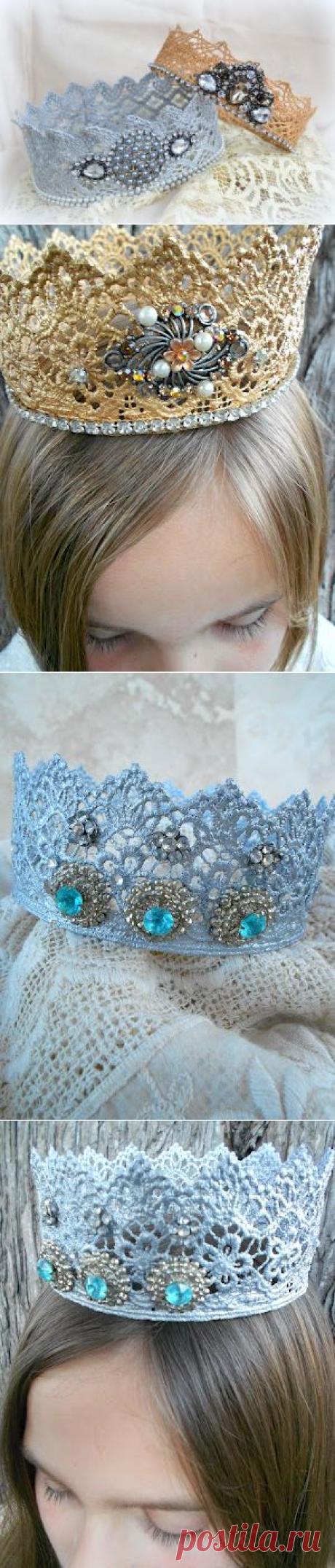 Кружевные короны на любой вкус!!! (быстро и просто!)
