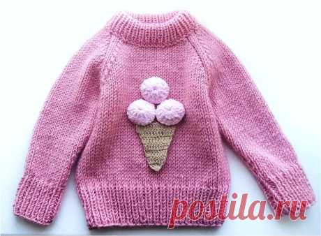 Детский свитер: вяжем реглан для девочки | Студия Hand Made | Яндекс Дзен