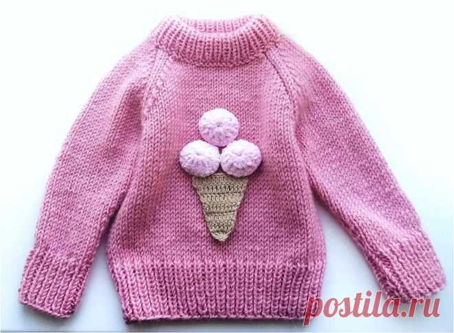 Детский свитер: вяжем реглан для девочки | Студия Hand Made | Яндекс Дзен