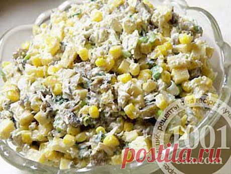 Рецепт салата с ананасом и шпротами - Салат с ананасами . 1001 ЕДА вкусные рецепты с фото!