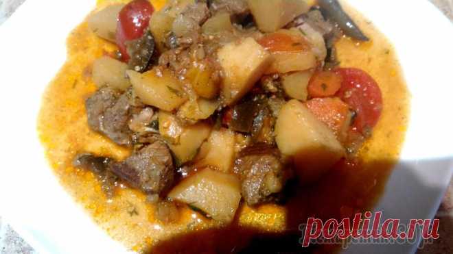 ЧАНАХИ ИЗ ГОВЯДИНЫ В КАЗАНЕ ПО МОТИВАМ ГРУЗИНСКОЙ КУХНИ