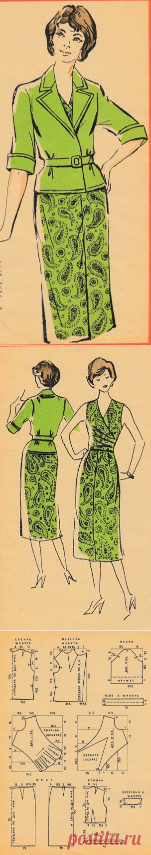 ФАСОНЫ И КРОЙ ПЛАТЬЕВ ДЛЯ ПОЛНЫХ ЖЕНЩИН  52 р-р