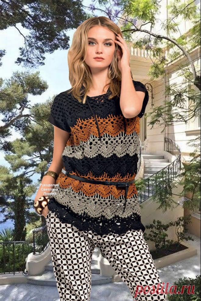 Тонкость и фантазия ажурных узоров! Модели крючком со схемами | Рукоделие Светлана Лосева | Дзен