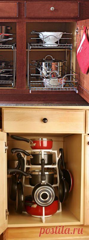 15 Творческие идеи организовать кастрюли и сковородки хранения на вашей кухне | Shelterness
