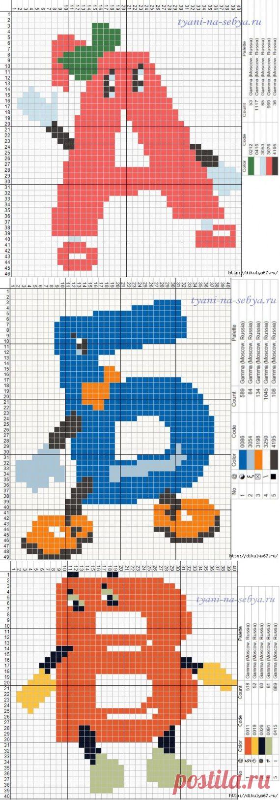 Буквы / Вышивка крестиком / PassionForum - мастер-классы по рукоделию